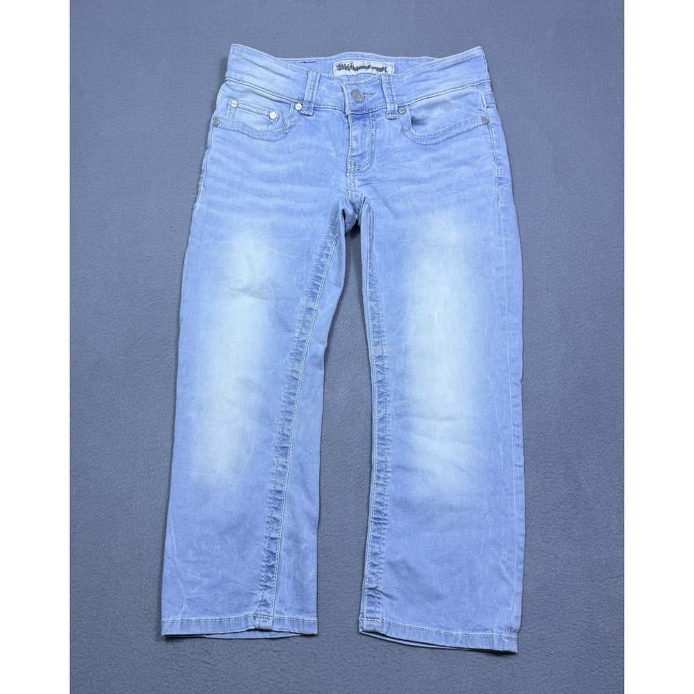 BKE Jeans Womens 25x22 STELLA Straight Lowrise Crop Light Wash Normcore USA